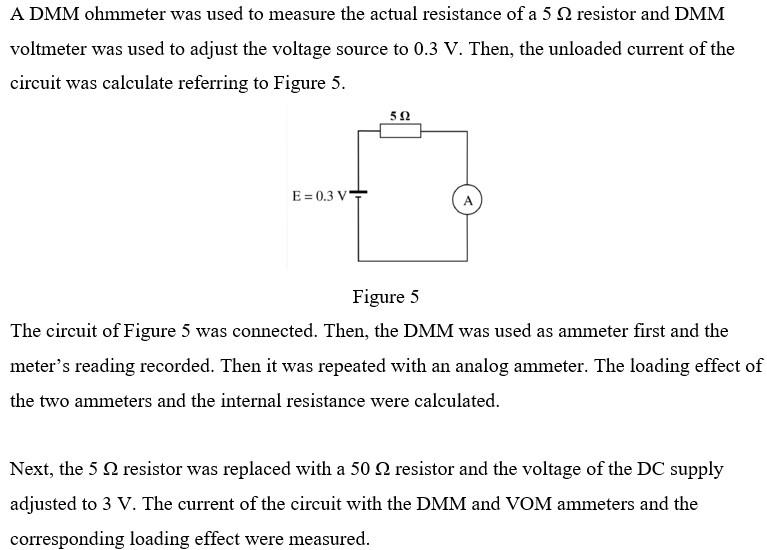 Solved A DMM ohmmeter was used to measure the actual | Chegg.com