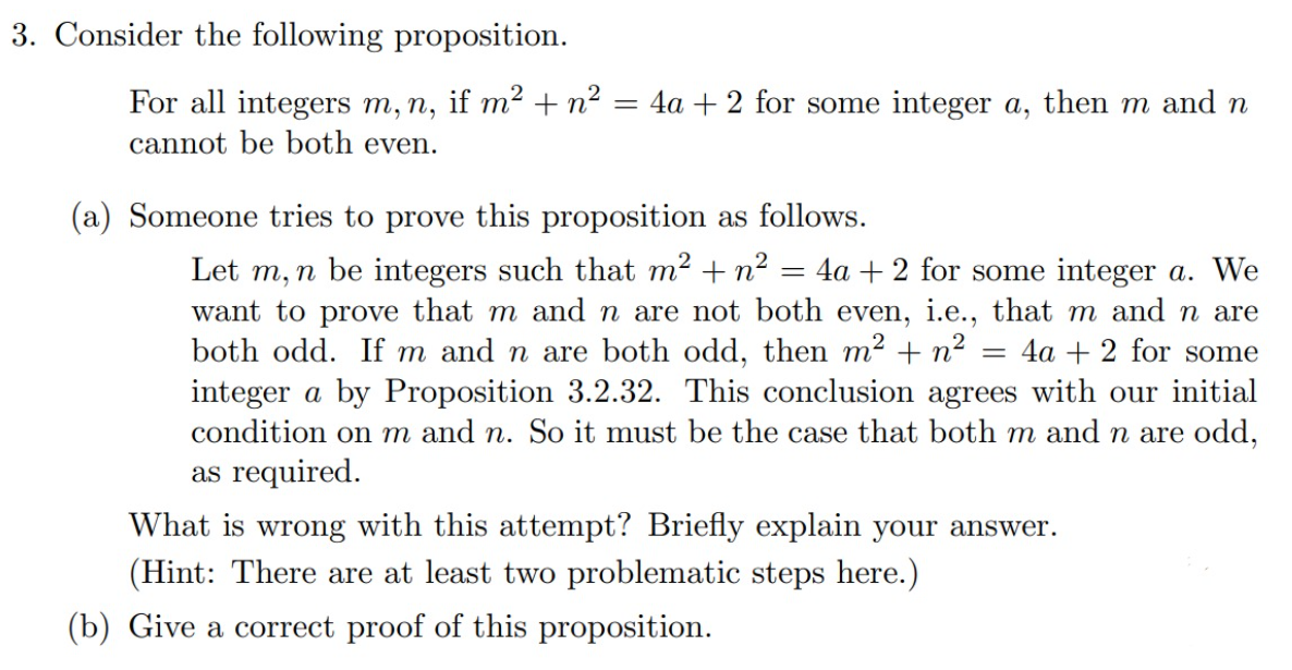 Solved 3. Consider The Following Proposition. For All | Chegg.com