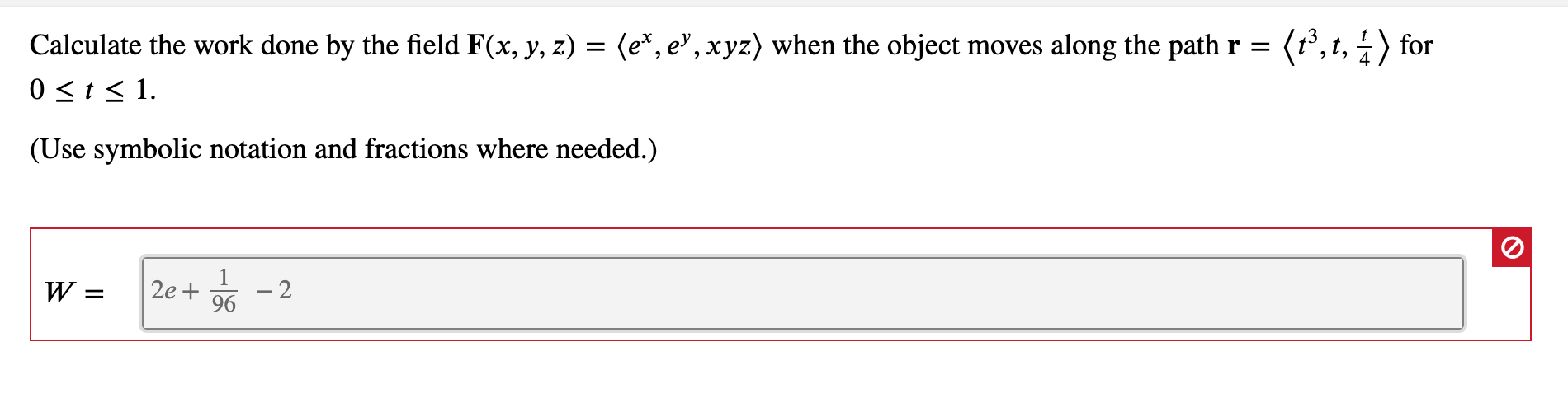 Solved Calculate The Work Done By The Field F X Y Z Chegg Com