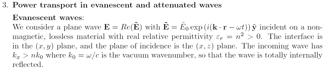 3 Power Transport In Evanescent And Attenuated Wa Chegg Com