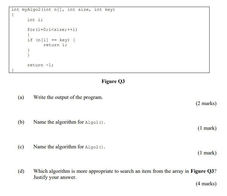 Solved Q3 Answer Q3(a)-Q3(c) based on the information given | Chegg.com