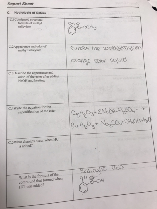 solved-report-sheet-c-hydrolysis-of-esters-c-icondensed-chegg