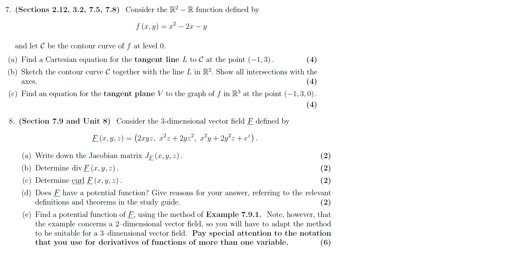 Solved 7. (Sections 2.12, 3.2, 7.5, 7.8) Consider the R2 R | Chegg.com
