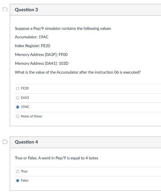 Solved Looking to double check my answers for these | Chegg.com
