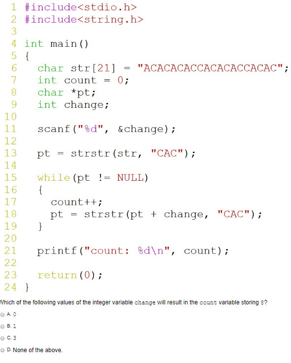 Solved 1 #include 2 #include 1. 4 int main() 5 { char | Chegg.com