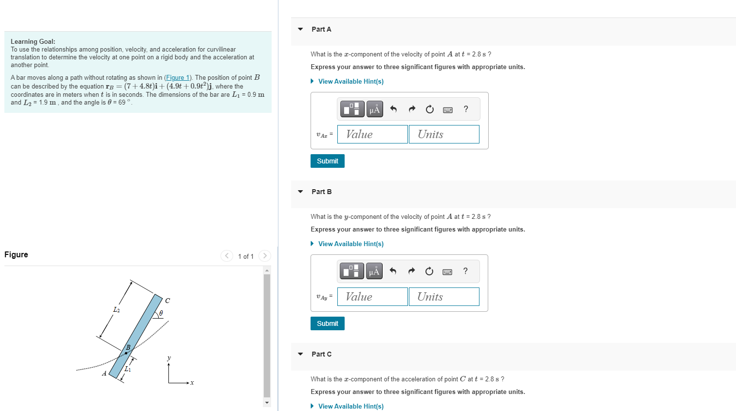 Solved Learning Goal: To use the relationships among | Chegg.com