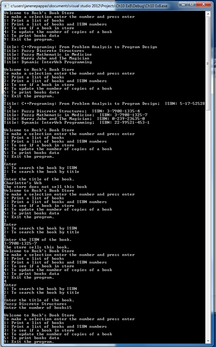 Review the General Programming Assignment | Chegg.com