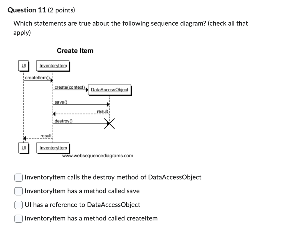 Solved Which statements are true about the following