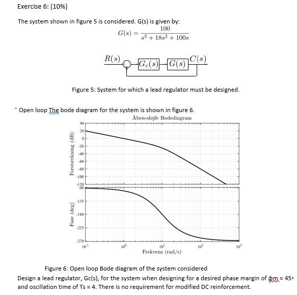 Solved Exercise 6: (10%) The system shown in figure 5 is | Chegg.com