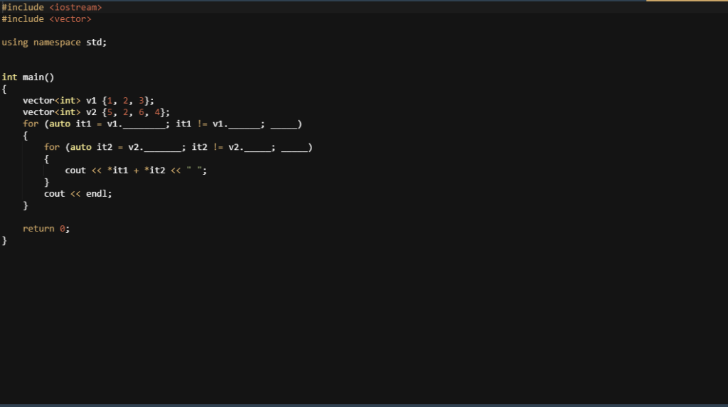Solved In c++ Fill in the blanks in the program. After | Chegg.com