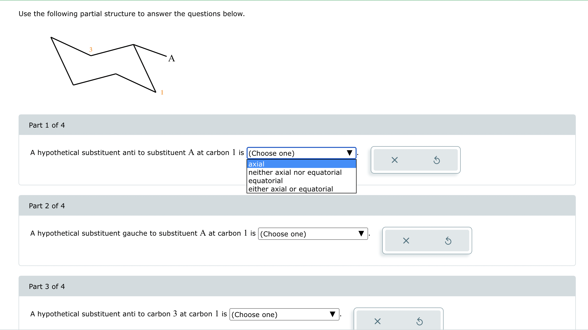 Use the following partial structure to answer the | Chegg.com