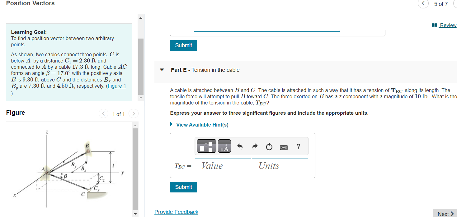 Solved Learning Goal: To find a position vector between two | Chegg.com