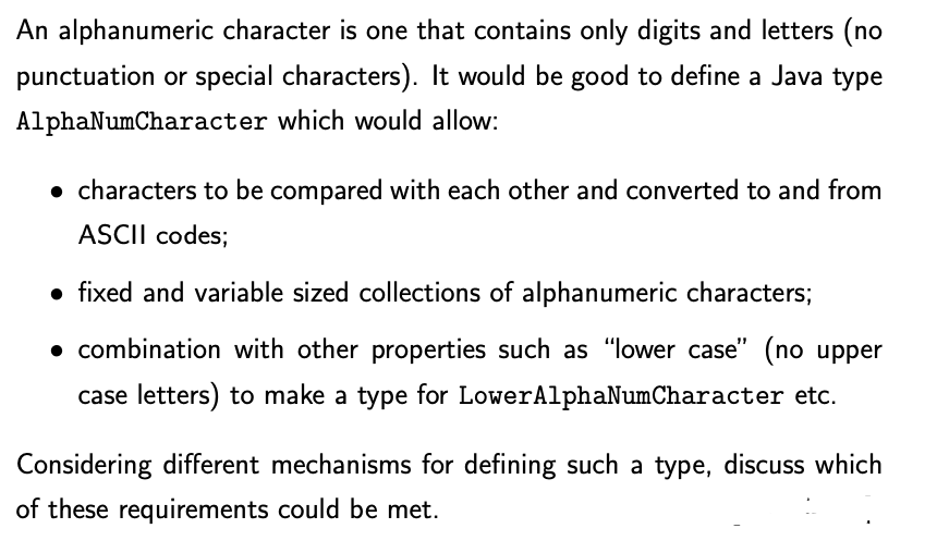 Solved An alphanumeric character is one that contains only | Chegg.com