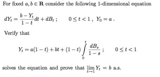 Solved For Fixed A, B E R Consider The Following | Chegg.com