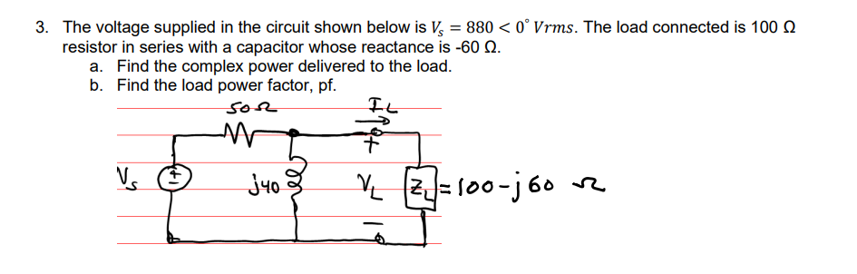 Solved 3. The voltage supplied in the circuit shown below is | Chegg.com