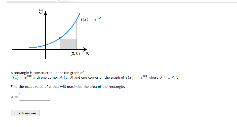 Solved A rectangle is constructed under the graph of | Chegg.com