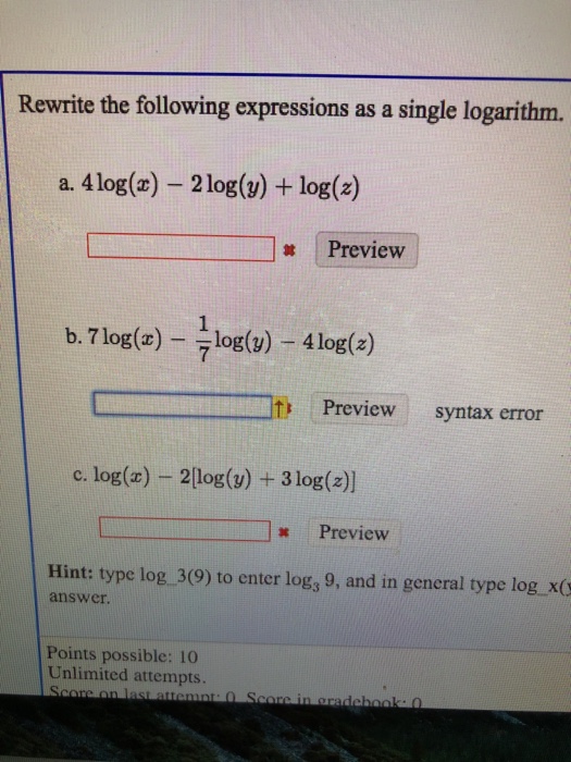 Solved Rewrite the following expressions as a single | Chegg.com