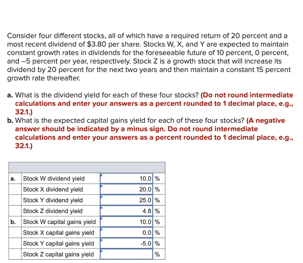 Solved Consider four different stocks, all of which have a