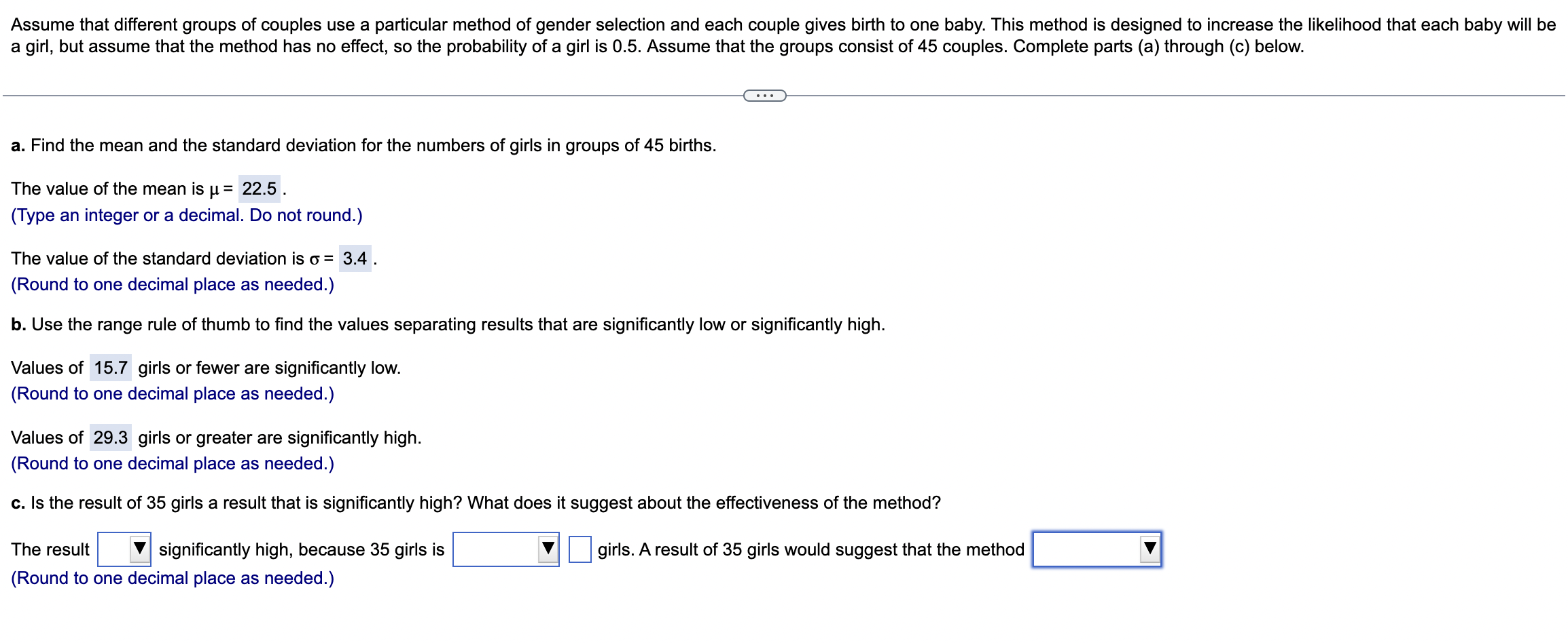 Solved A Girl, But Assume That The Method Has No Effect, So | Chegg.com