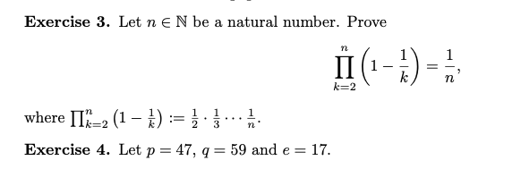 Solved Exercise 3. Let N E N Be A Natural Number. Prove A | Chegg.com