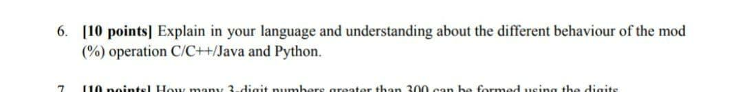 Solved 6. [10 points) Explain in your language and | Chegg.com