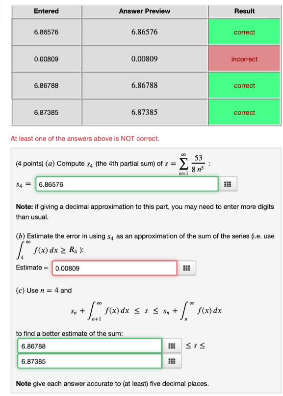 Solved Already posted on Chegg once, but 0.00809 is | Chegg.com