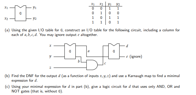 Solved Consider the following “black box” gate G with the | Chegg.com