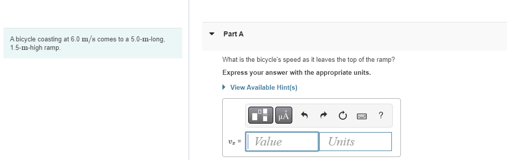 What Is The Bicycle S Speed As It Leaves The Top Of The Ramp