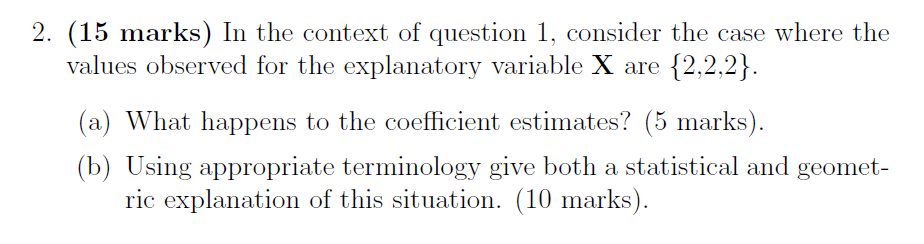 Solved 2. (15 marks) In the context of question 1 , consider | Chegg.com