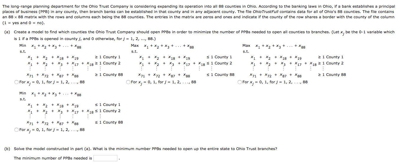 The longrange planning department for the Ohio Trust