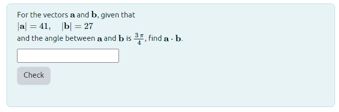 Solved For The Vectors A And B, Given That ∣a∣=41,∣b∣=27 And | Chegg.com