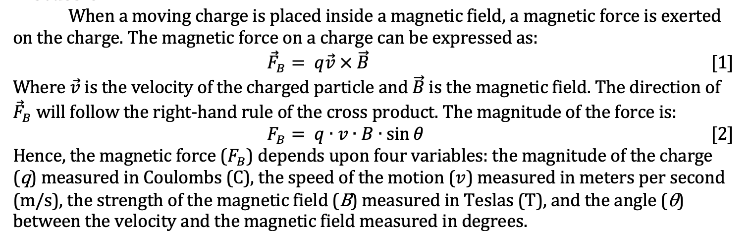 Solved Formulas:Data Table 3 Given:B = 100 mT= 0.10 | Chegg.com