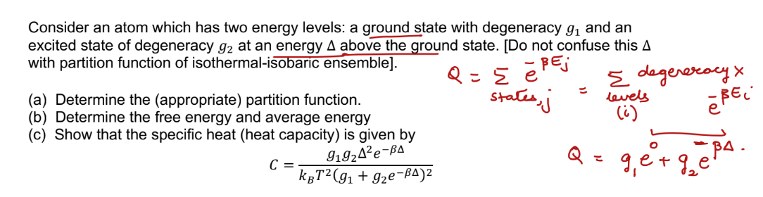 Solved Consider an atom which has two energy levels: a | Chegg.com