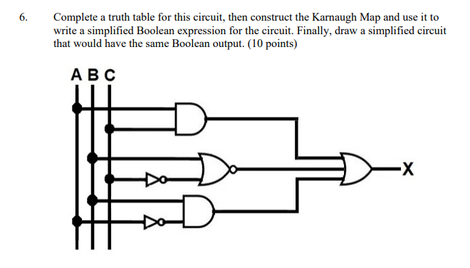 Solved Complete a truth table for this circuit, then | Chegg.com