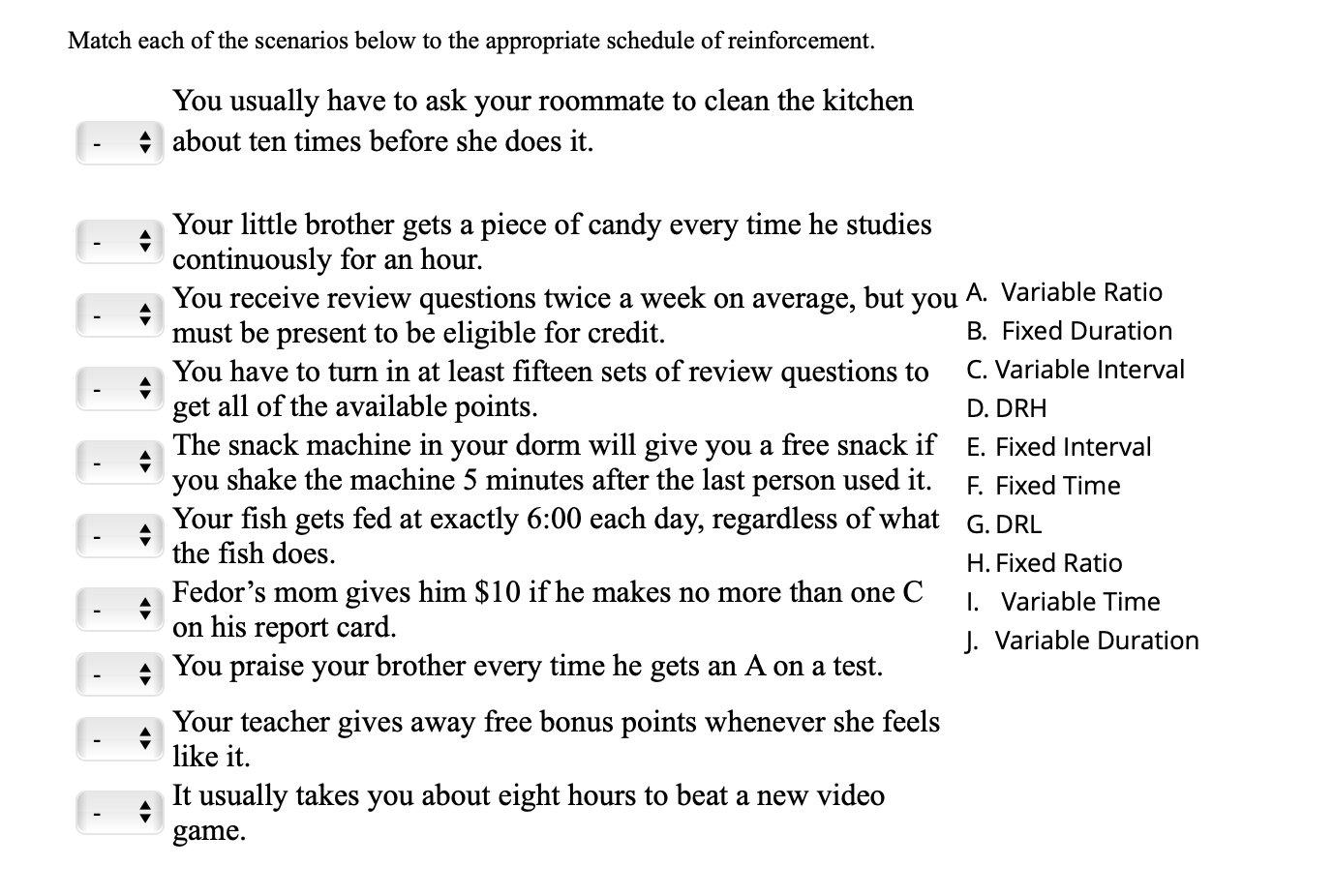 solved-match-each-of-the-scenarios-below-to-the-appropriate-chegg