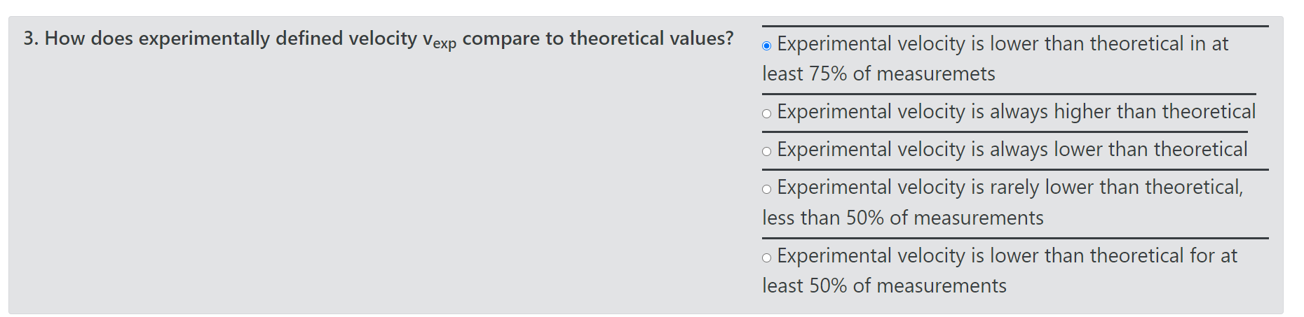 Solved 1. Does Vexp fit within the calculated error margin | Chegg.com