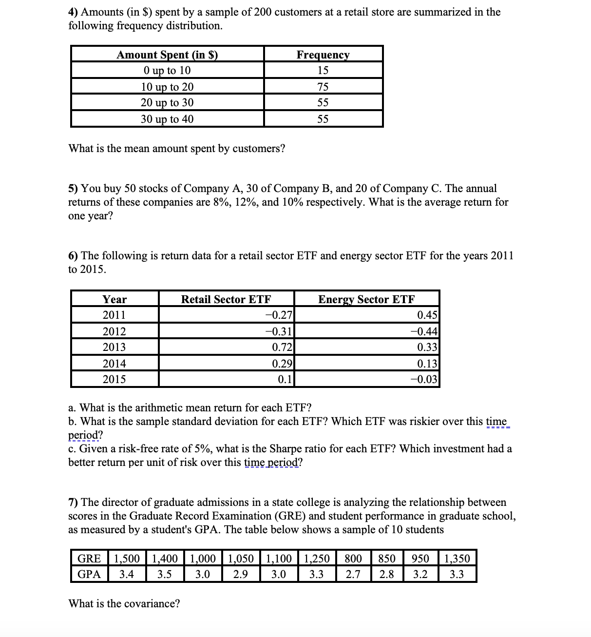 Solved Solve each question showing the full steps on how its | Chegg.com