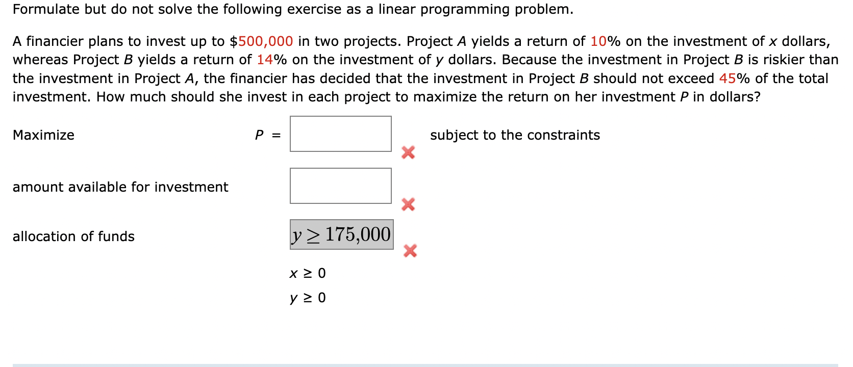 Solved Formulate But Do Not Solve The Following Exercise As | Chegg.com