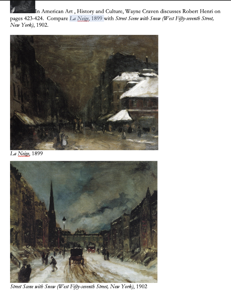 Solved Compare these two painting and illustrate some | Chegg.com