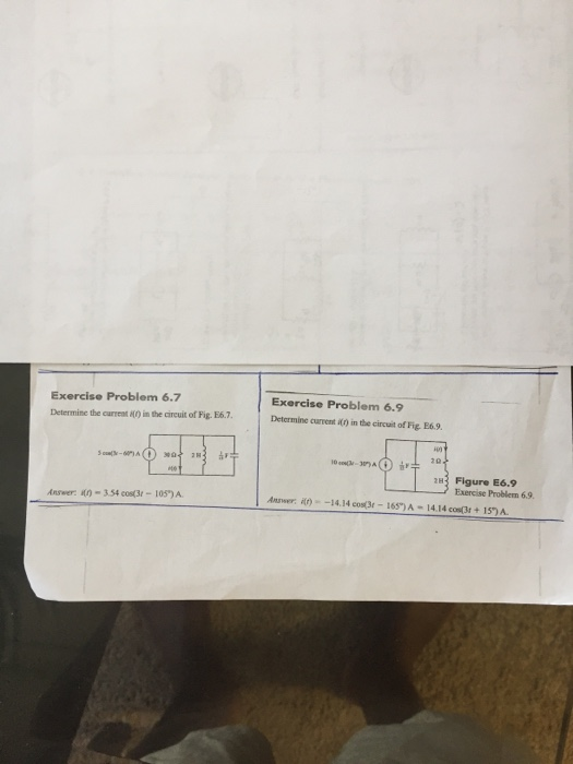 Solved Exercise Problem 6.8 Determine (C) in the circuit of | Chegg.com