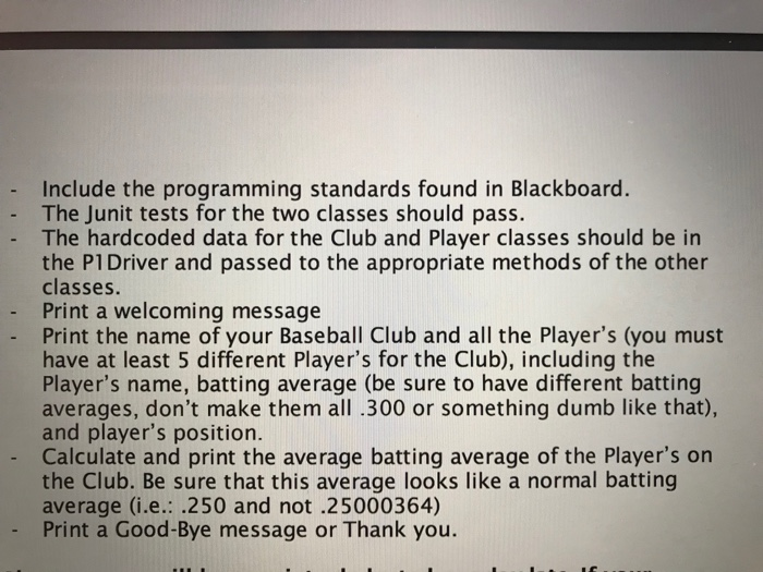 Solved You will write a program to keep up with a Baseball | Chegg.com
