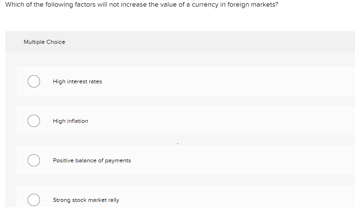 Solved Which of the following factors will not increase the | Chegg.com