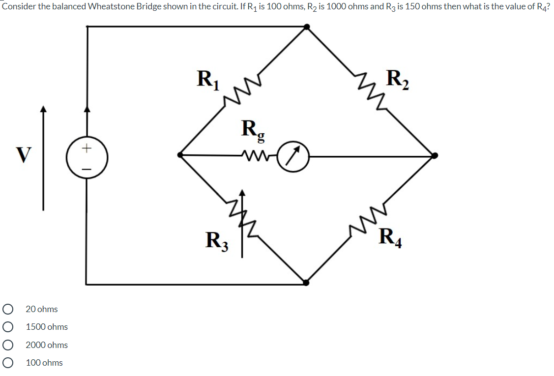 Solved Consider the balanced Wheatstone Bridge shown in the | Chegg.com