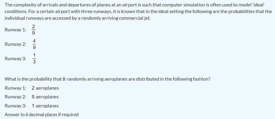 Solved The complexity of arrivals and departures of planes | Chegg.com