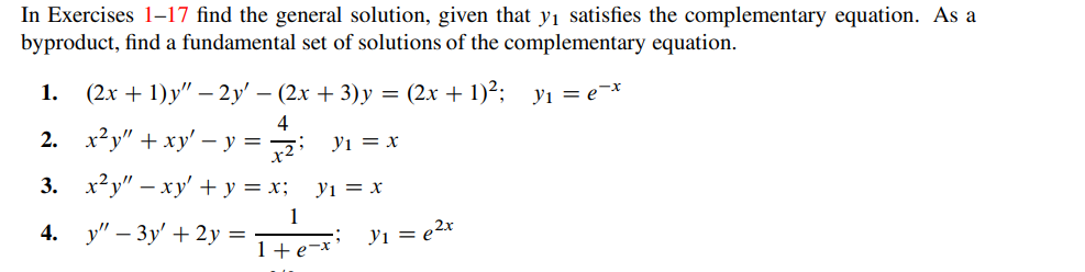 Solved In Exercises 1-17 find the general solution, given | Chegg.com
