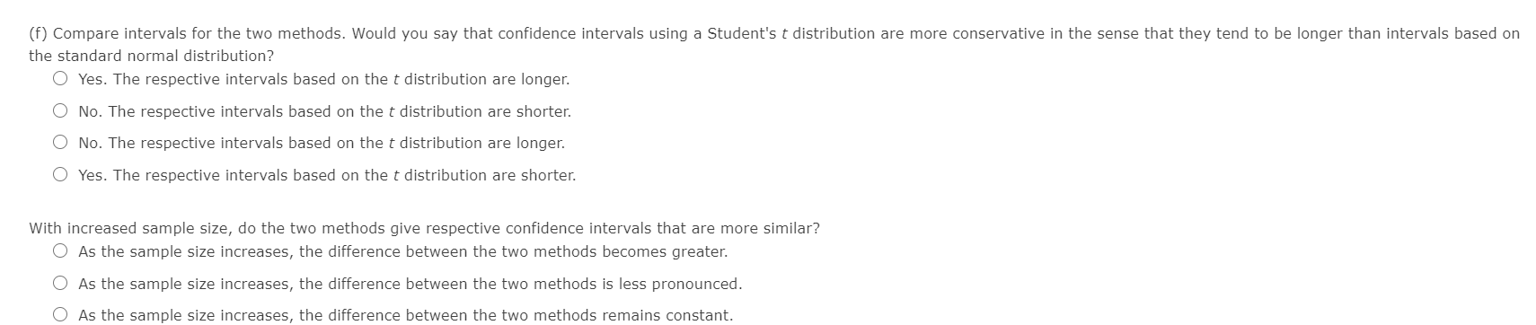 Solved When o is unknown and the sample is of size n > 30, | Chegg.com