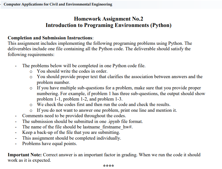 Solved Computer Applications for Civil and Environmental | Chegg.com