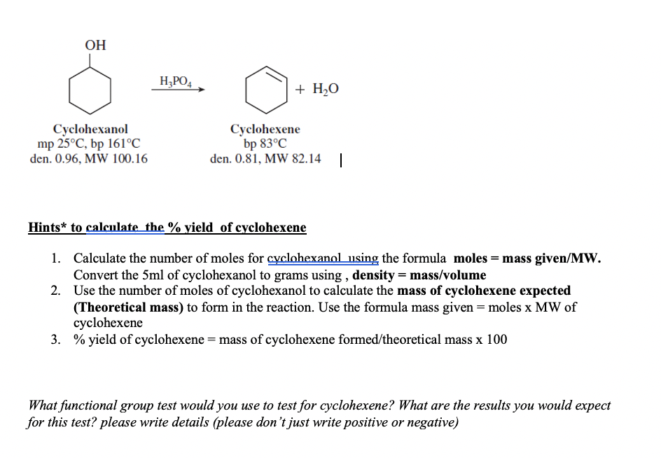 Solved Alcohol Dehydration For This Assignment, The Target 