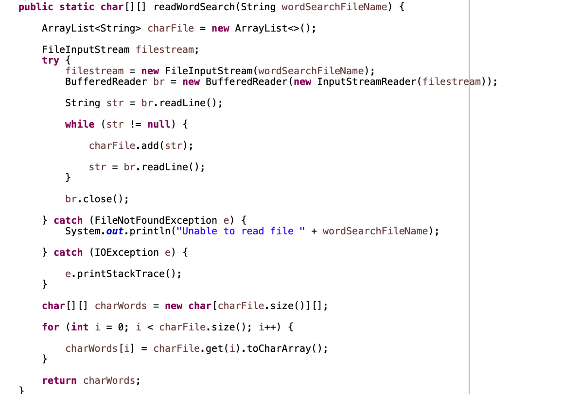 java 116 - assignment - programiz search try pro for... 11.10 Ch 11 Program, Part 3: Search for Words This | Chegg.com