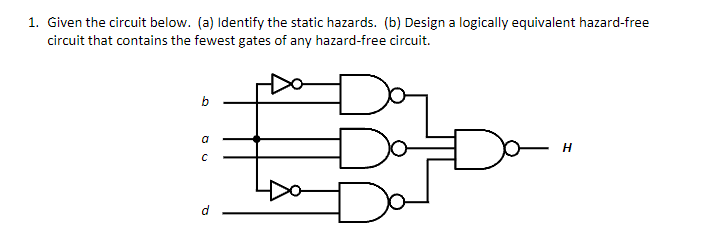 Solved 1. Given the circuit below. (a) Identify the static | Chegg.com